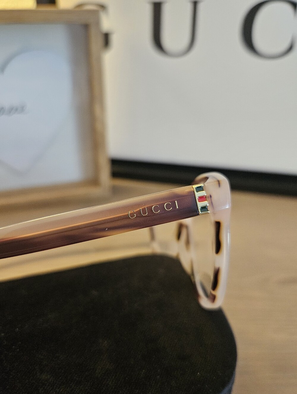 NEW - Gucci Sherry Line Light Purple Tortishell Glasses - Picture 7 of 8